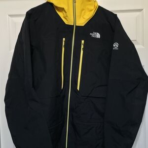The North Face Men's Summit Series  Gore Tex Pro Black and Yellow Jacket